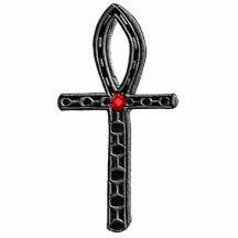 The Ankh (Silver) Acrylic Pin Photo Cut Out