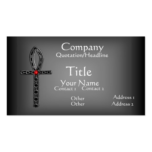 The Ankh (Silver) Business Card
