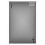 The Ankh (Silver) Personalized Stationery