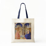 The Annunciation by Fra Angelico Canvas Bags