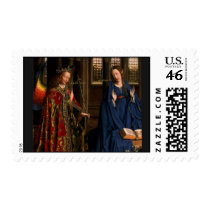 The Annunciation by Jan Van Eyck postage by alyciakeating The Annunciation by Jan Van Eyck postage