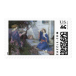 The Annunciation by John William Waterhouse Stamp