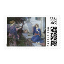 The Annunciation by John William Waterhouse Stamp