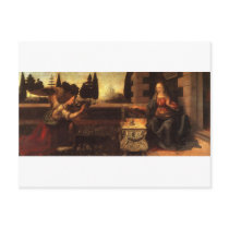 The Annunciation by Leonardo Da Vinci c. 1472-1475 Post Card