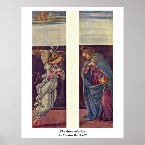 The Annunciation By Sandro Botticelli Posters