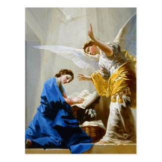 The Annunciation Francisco José de Goya fine art Postcard