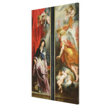 The Annunciation, from the reverse of the canvas prints