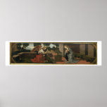 The Annunciation, predella panel from an altarpiec Print