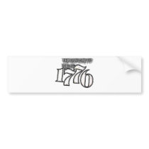 The Answer to 1984 is 1776 Bumper Stickers