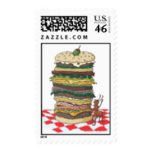 The Ant and the Big Sandwich Stamps