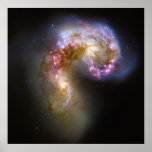 The Antennae Galaxies in Collision Poster