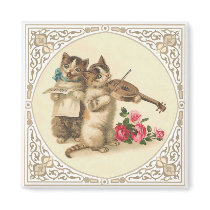 The Anthropomorphic Musical Kittens Fridge Magnet