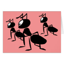 The Ants Go Marching - Add Your Own Text! Greeting Cards