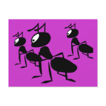 The Ants Go Marching - Add Your Own Text! Post Card