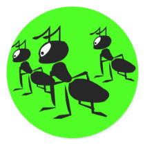 The Ants Go Marching - Add Your Own Text! Stickers