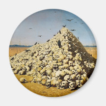 The Apotheosis of War by Vasily V. Vereshchagin Fridge Magnet