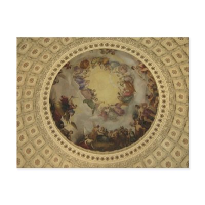 The Apotheosis of Washington - Capitol Rotunda Post Cards by scenesfromthepast