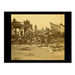 The Appalling Accident at Farmington River (Sepia) Post Card