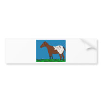 The Appaloosa- Whimsical Horse Collection Bumper Stickers