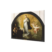 The Apparition of the Virgin, 1665 canvas prints