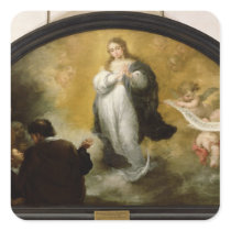 The Apparition of the Virgin, 1665 Square Stickers
