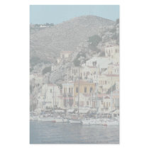 The approach to the harbor at Symi Island, Dodecan Customized Stationery
