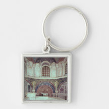 The apse with the baptismal font key chains