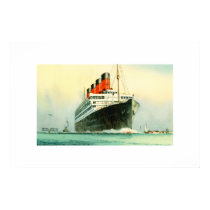 THE AQUITANIA CUNARD WHITE STAR LINE SHIP posters