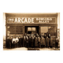 The Arcade  Bowling Alley - vintage posters