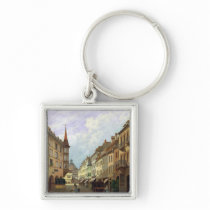The Arcades, Grand Rue, Colmar, 1876 Keychain