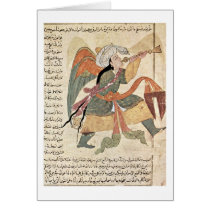 The Archangel Israfil By Iraqi Painter In 1280 Greeting Card