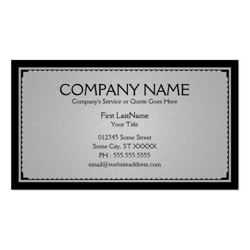 the archer sophistications business card templates (back side)