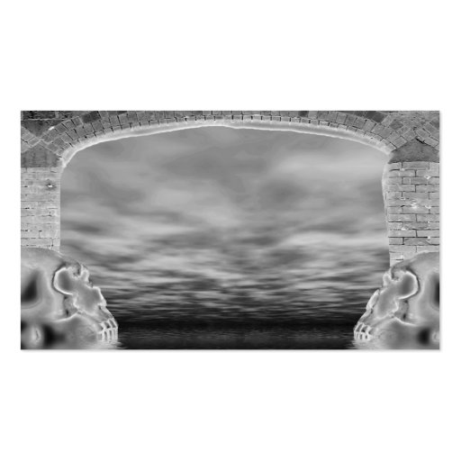 The Archway Gothic Skulls Business Card (back side)