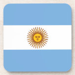 The Argentinian national flag (side) Coasters