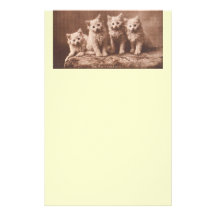 *The Aristocrats* Vintage Kitten Portrait Custom Stationery