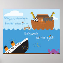 The ark and the Titanic Print