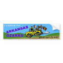 The Arkansas Visitor Survivor bumper stickers