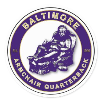 THE ARMCHAIR QB - Baltimore Stickers