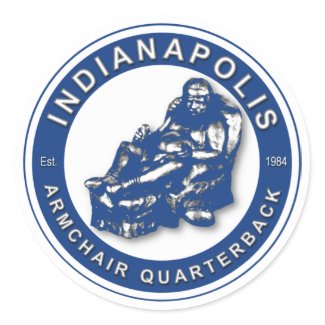 THE ARMCHAIR QB - Indianapolis Sticker