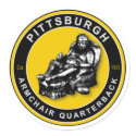 THE ARMCHAIR QB - Pittsburgh Round Stickers