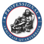 THE ARMCHAIR QB - Professional armchair stickers