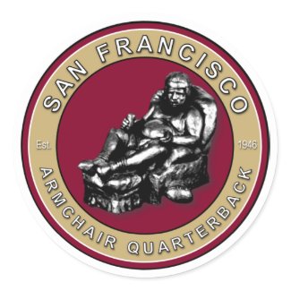 THE ARMCHAIR QB - San Francisco Sticker