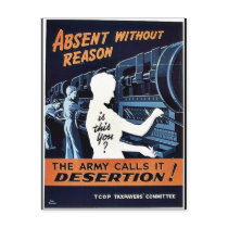 The Army Calls It Desertion Postcards
