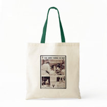 The Army Nurse In War Canvas Bag