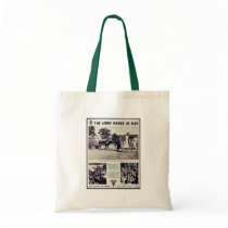 The Army Nurse In War Canvas Bag