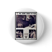 The Army Nurse In War Buttons