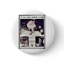 The Army Nurse In War Buttons