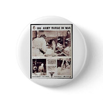The Army Nurse In War Button