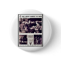 The Army Nurse In War Pinback Button