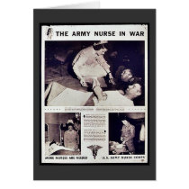 The Army Nurse In War Cards